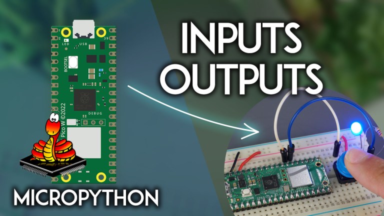 Raspberry Pi Pico Control Digital Outputs and Read Digital Inputs with MicroPython